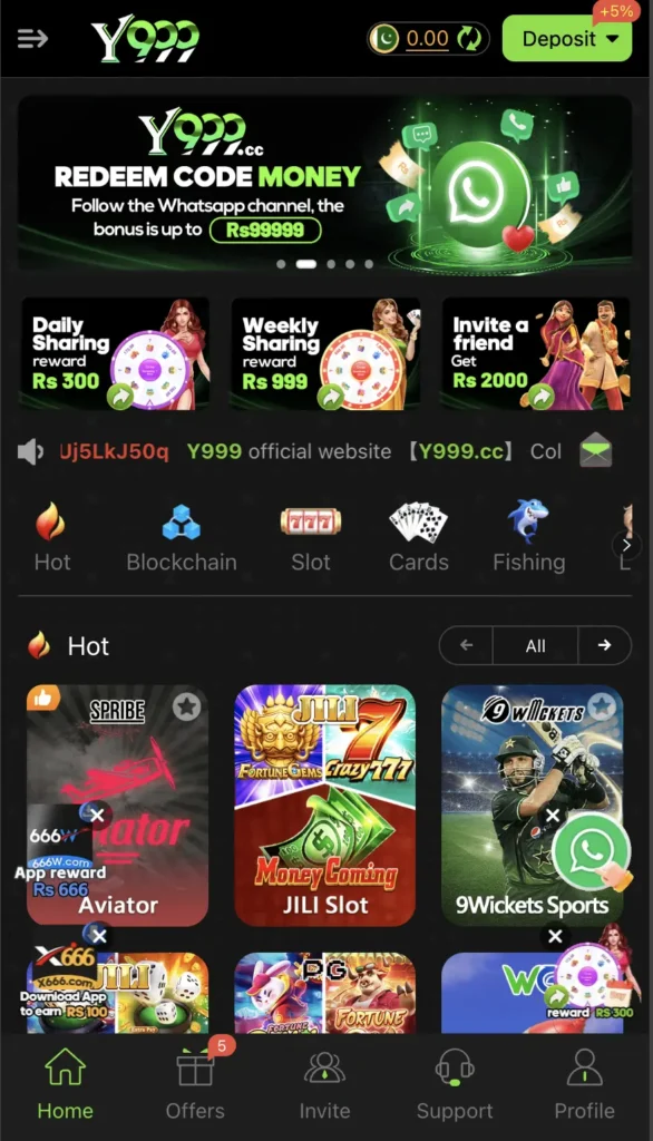 Y999 Bonuses, Rewards and Special Offers